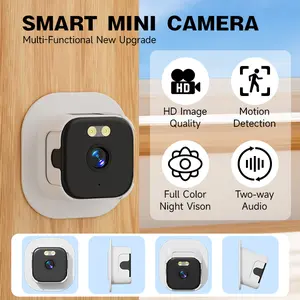 Window Camera Replaces Outdoor Cameras 2.4GHz Wi-Fi 3MP Resolution Full-Color Night Vision Through Window Plastic Material Safety Durable Monitoring