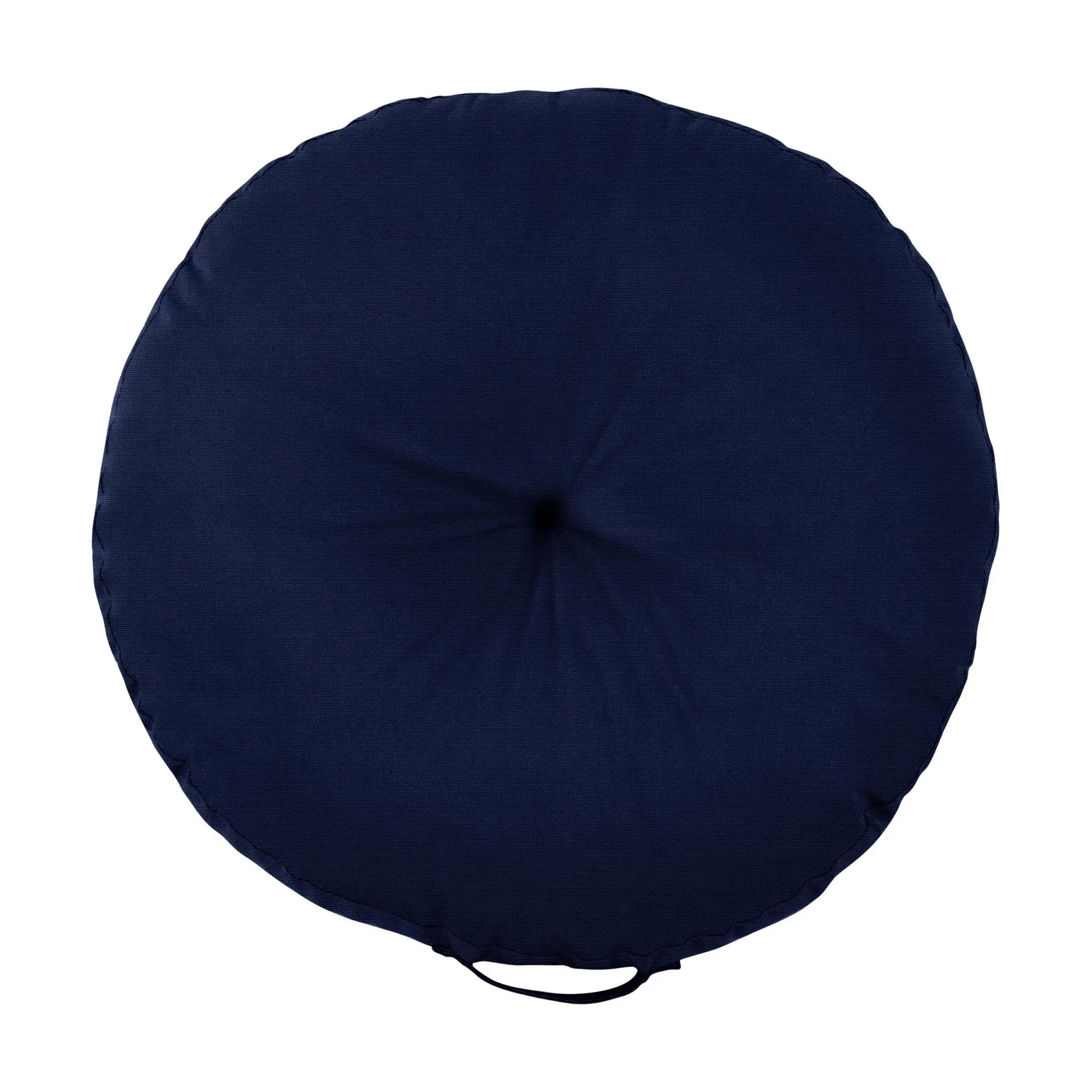 Sorra Home 24" Circle Sunbrella Floor Pillow wi th Handle