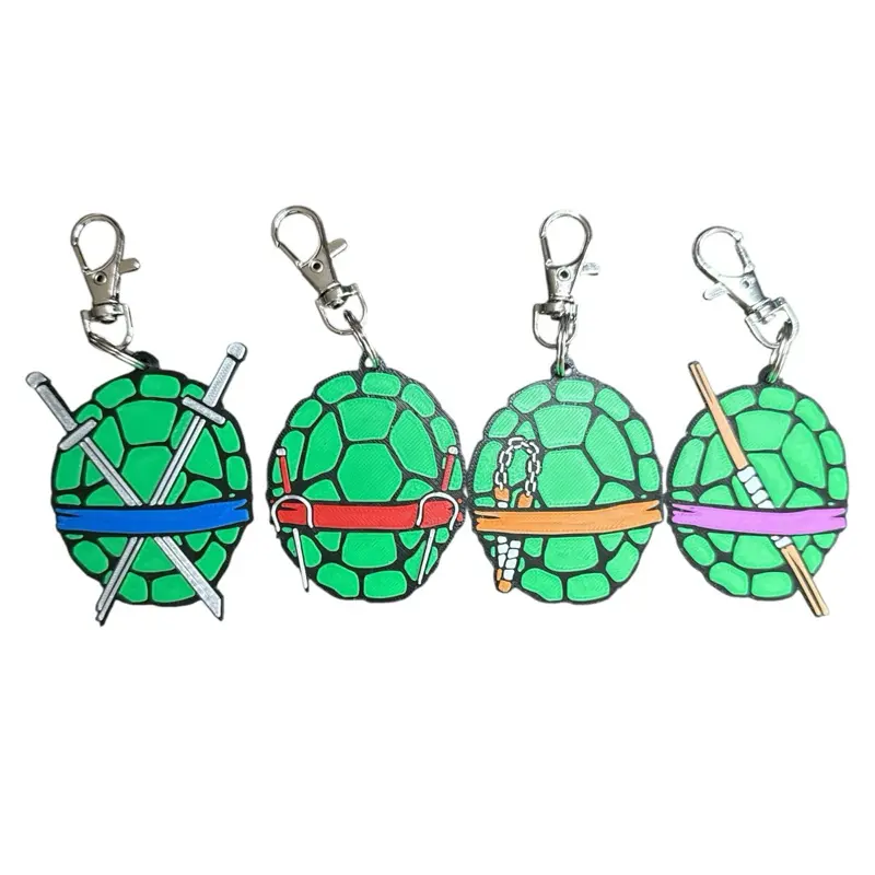 TMNT Keychains - Inspired 3D Printed Collectible