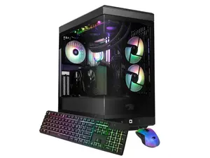 iBUYPOWER Y40 Gaming PC Desktop - AMD Ryzen 7 7800X3D, NVIDIA GeForce RTX 5060Ti 8GB, 32GB DDR5 RGB RAM, 1TB NVMe SSD
