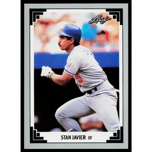 Stan Javier 1991 Leaf #155 Los Angeles Dodgers