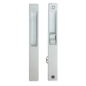 (DL-501) Flush Mount Single Lock Set for Sliding Doors, 6-5/8" Hole Space