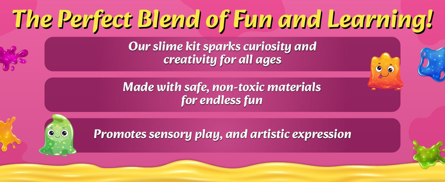 Unisex DIY Slime Making Kit for Kids 4+ Years - 10+ Glitter Scented Butter Slime, Unicorn/Dinosaur/Mermaid Themes, STEM Construction Activities, Instruction Manual, Collectibles, Ideal Gift Toy for Creativity