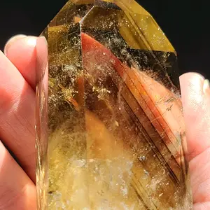 Smoky Citrine Natural Gemstone, Raw Smoky Citrine Crystal for Home Decor
