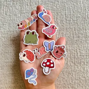 Pick Your Spring Mini Sticker Pack Customizable Waterproof Stickers with Various Figures Animals & Retro Designs Multicolor Decorative Waterproof Prop for Personalization and Expression