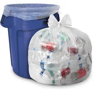 Plastics 33 Gallon Clear Trash Bags - 33" x 39" - 1.5 MIL (eq) -  Heavy Duty Industrial Liners Clear Garbage Bags for Recycling, Contractors, Storage, Outdoor, 1 Count (Pack of 100)