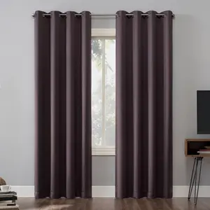 Sun Zero 100% Blackout Oslo Theater Grade Grommet Curtain Panel