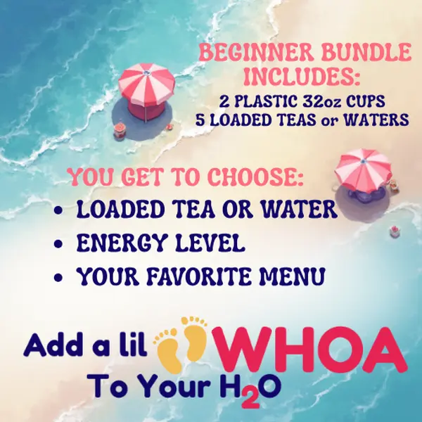 SandyToes Sips Beginner Tea Bundle - Beach-Inspired Tropical Fruit Tea Drink Set with Cup for New Users