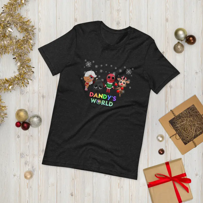 Dandy's World Holiday Toons Roblox T-Shirt men gifts graphic tees