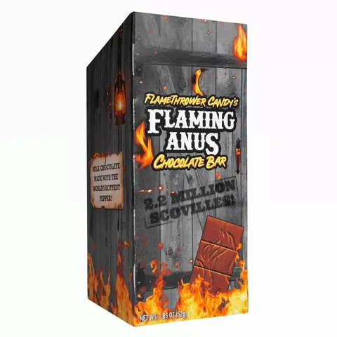 Spicy Chocolate Bar - Carolina Reaper Chocolate - Flaming Anus