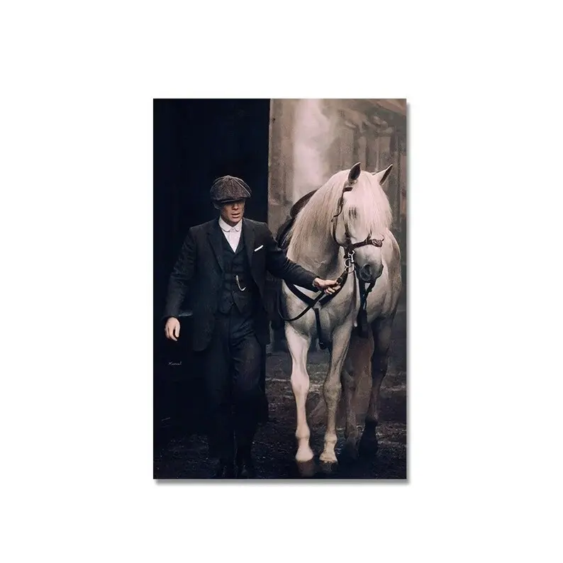Portrait Of Tommy Shelby Movie, Peaky Blinders Posters, Prints Modern Wall Art Pictures Home Decoration
