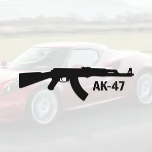 AK Self-Adhesive Vinyl Sticker Decal with Durability and Graphics for Cars, Motorcycles and Trucks, Unique Racing SUV Bumper Decoration for Automotive Enthusiasts