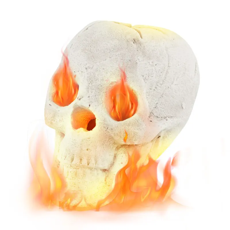 Halloween Fire Pit Skull Halloween Decoration