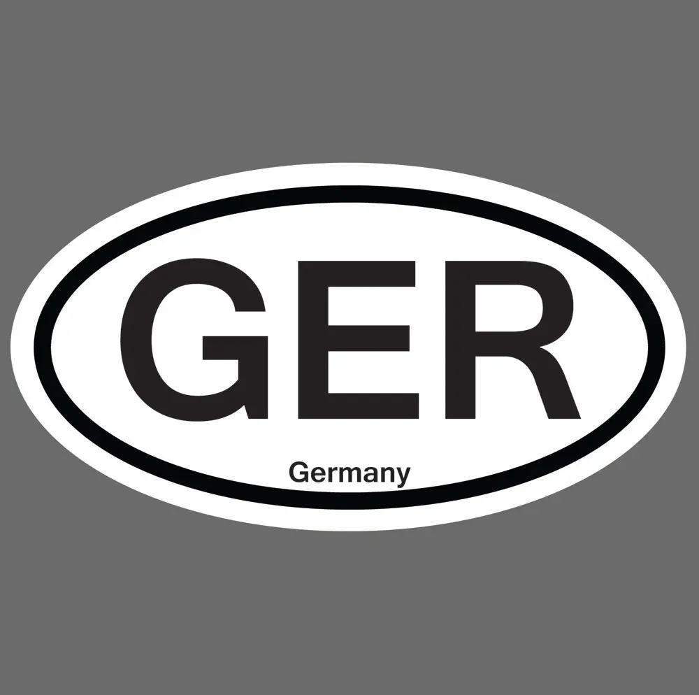 Oval Vinyl Print Decal Stickers, 5.5" Service Stickers for DIY Scrapbooking & Stamping - Germany