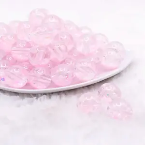 18mm Pink Glitter Acrylic Water Beads