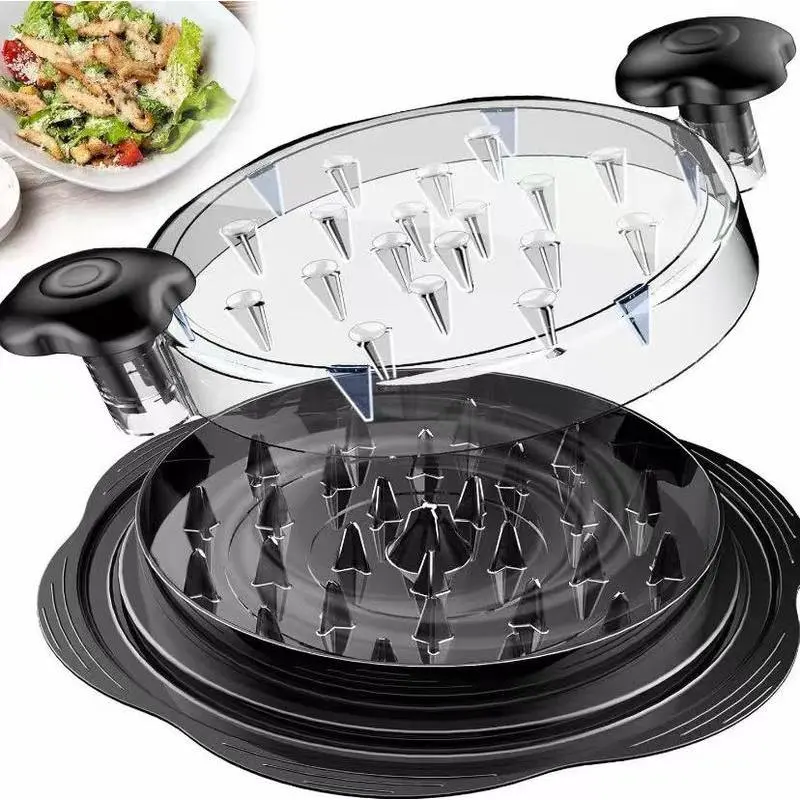 2025 Pro Chicken Shredder Tool – Large Twist Chicken Breast Shredder with Visible Design & Anti-Slip Mat, Dishwasher Safe Meat Shredder Machine for Tacos, Buffalo Chicken Dip & Meal Prep