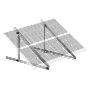 VEVOR 50-Inch Solar Panel Mounting Brackets,  , 0 to 90° Adjustable Tilt Mount Brackets Support 100-550W Solar Panels, Lightweight Aluminum Brackets with Folding Tilt Legs for RV, Roof, Boat, Off-Grid