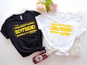 The Best Boyfriend Shirt, The Best Girlfriend Shirt, Funny Couple Matching T-shirts, Valentine's Day Tees, Girlfriend And Boyfriend Shirts