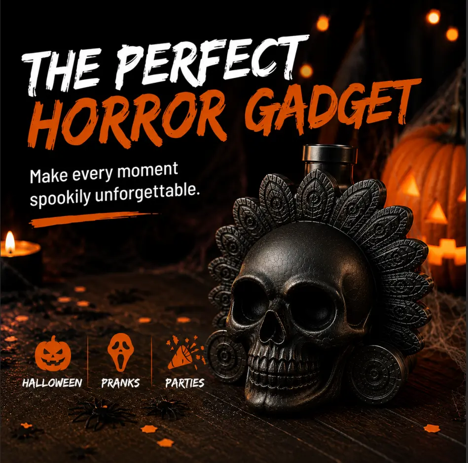 Loud 125+ dB Death Whistle Replica, Authentic Aztec Human Scream Sound, Great for Halloween Scares, Cosplay Props, Prank Wars,Sporting Events, and Emergency Signaling
