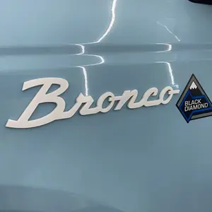 New 2026 3D Decals Emblems Fender Sticker Tail Label Letters Badge Car Style for Ford Bronco Sport 2021-2023 Decoration Car Accessories car decors