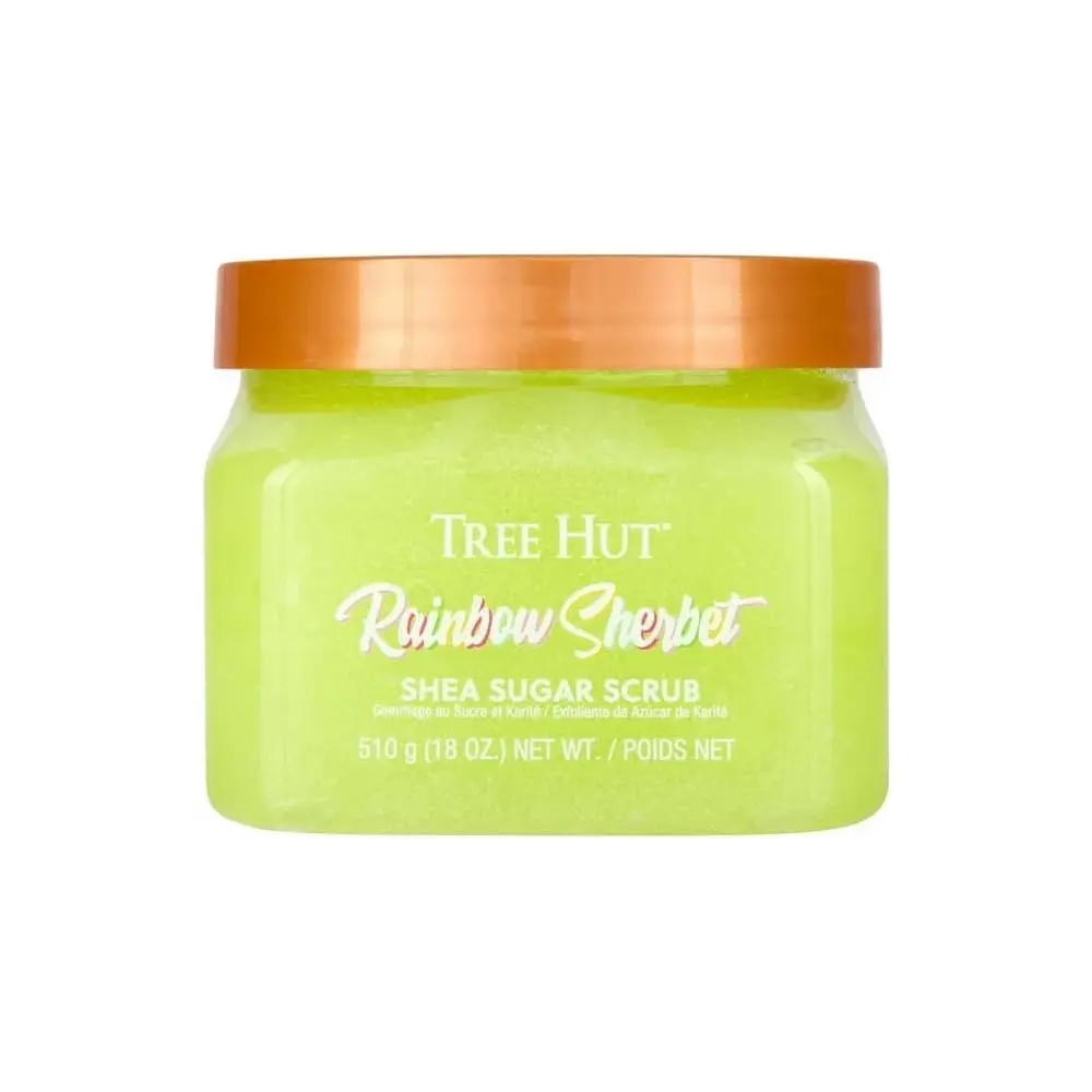 Tree Hut Rainbow Sherbet Body Scrub, Exfoliating Sugar Scrub, Vegan, 18 Oz | Exfoliating & Nourishing with Shea Butter & Essential Oils, Body Exfoliator for All Skin Types, Self Care Gifts for Women