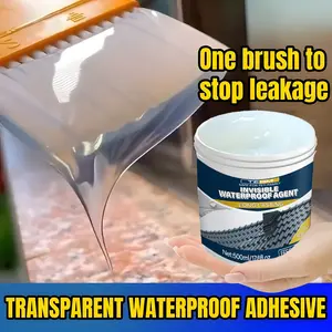 Transparent Waterproof Sealing Agent 100g/300g/500g, Invisible Waterproof Sealant, Leak Repair for Rvs, Bathrooms, Kitchens, Roofs, Includes Tools