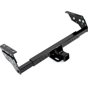 Adjustable 2" Class 3 Trailer Hitch 27”-44” Compatible with Select Chevrolet Chrysler Dodge Ford GMC Isuzu Jeep Mazda Nissan Plymouth Black Replace for 37042