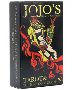 2026 Card Play JoJo Tarot Cards Deck Jojo's Tarot and Nine Gods Card Deck Game with Card Size 10.3 x 6 cm for Tarots Playing