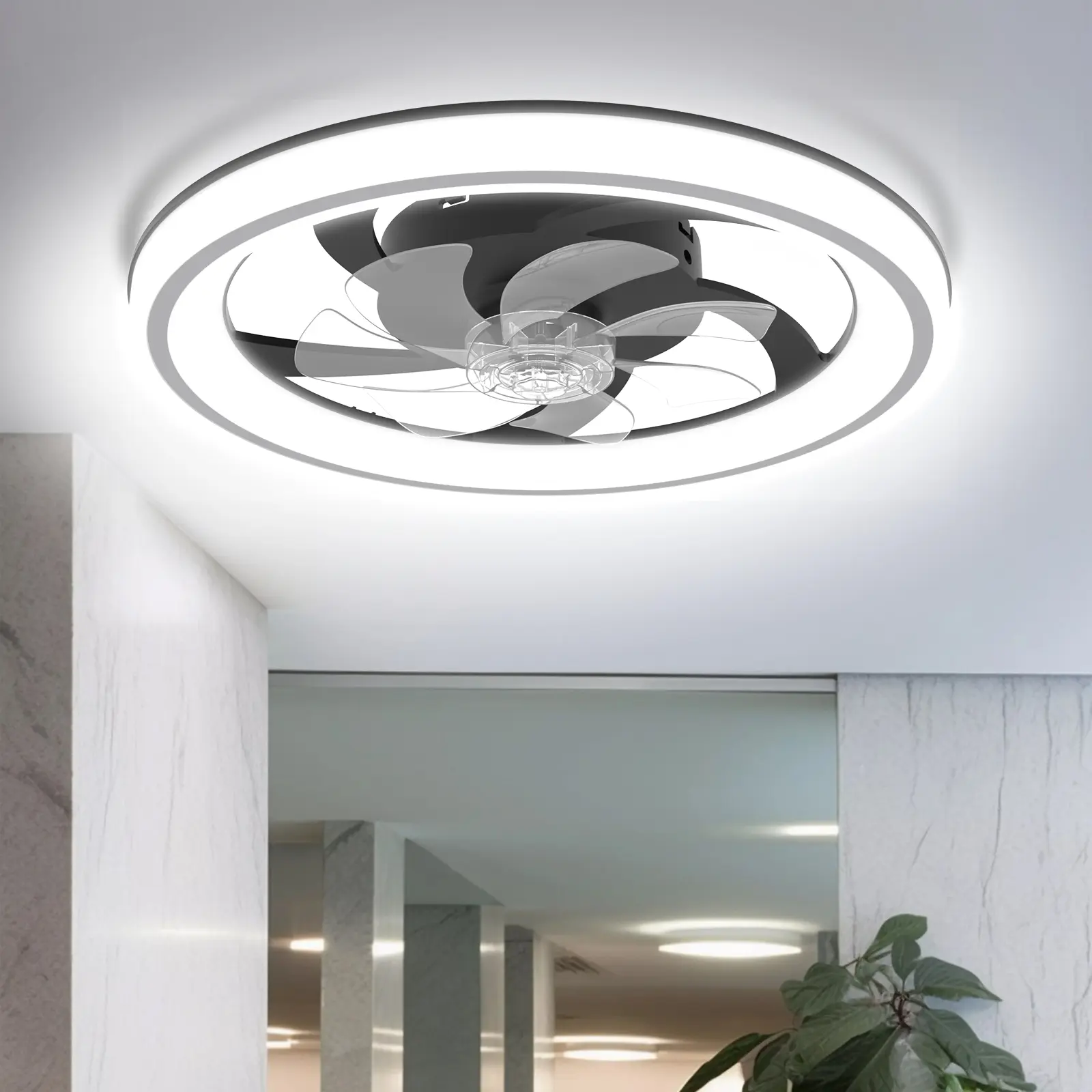 Minimalist Black Fan- 49W