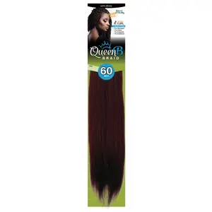 Queen B Synthetic Pre Stretched Braid 4X Multi Bundle 50 in 30-60 pc case
