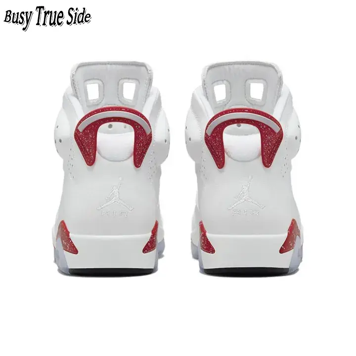 White High-Top Basketball Sneakers with Sparkly Red Accents, Smooth Leather Upper, Retro Geometric Design, Breathable Perforations, Translucent Outsole, Ideal for Streetwear & Casual Wear