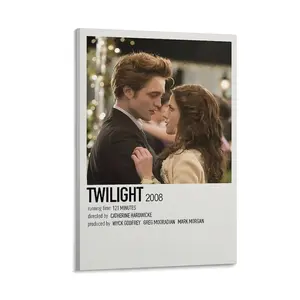 Twilight Poster, Canvas Wall Art for Living Room Decor, Aesthetic Vintage Posters & Prints, Girls Bedroom, Large College Dorm, Fall Kitchen Decorations, Growth Mindset Classroom. Canvas Poster Frames Ornaments Artistic Photo Frame-.