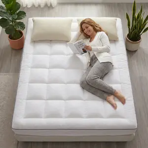 Extra Thick 1000GSM Mattress Topper & Pad Cover, 3 Inch Plush Down Alternative Fill, Soft Breathable Cooling Comfort, Deep Pocket 8–21”, Machine Washable, Twin/Full/King Sizes