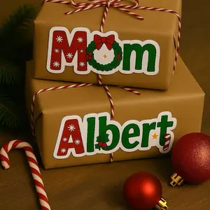 Personalized Christmas Present Name Labels