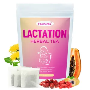Lactation Herbal Tea, 16 Teabags Lactation Tea with Goji Berry, Papaya, Jujube and Licorice, Lactation Support Tea for Milk Production