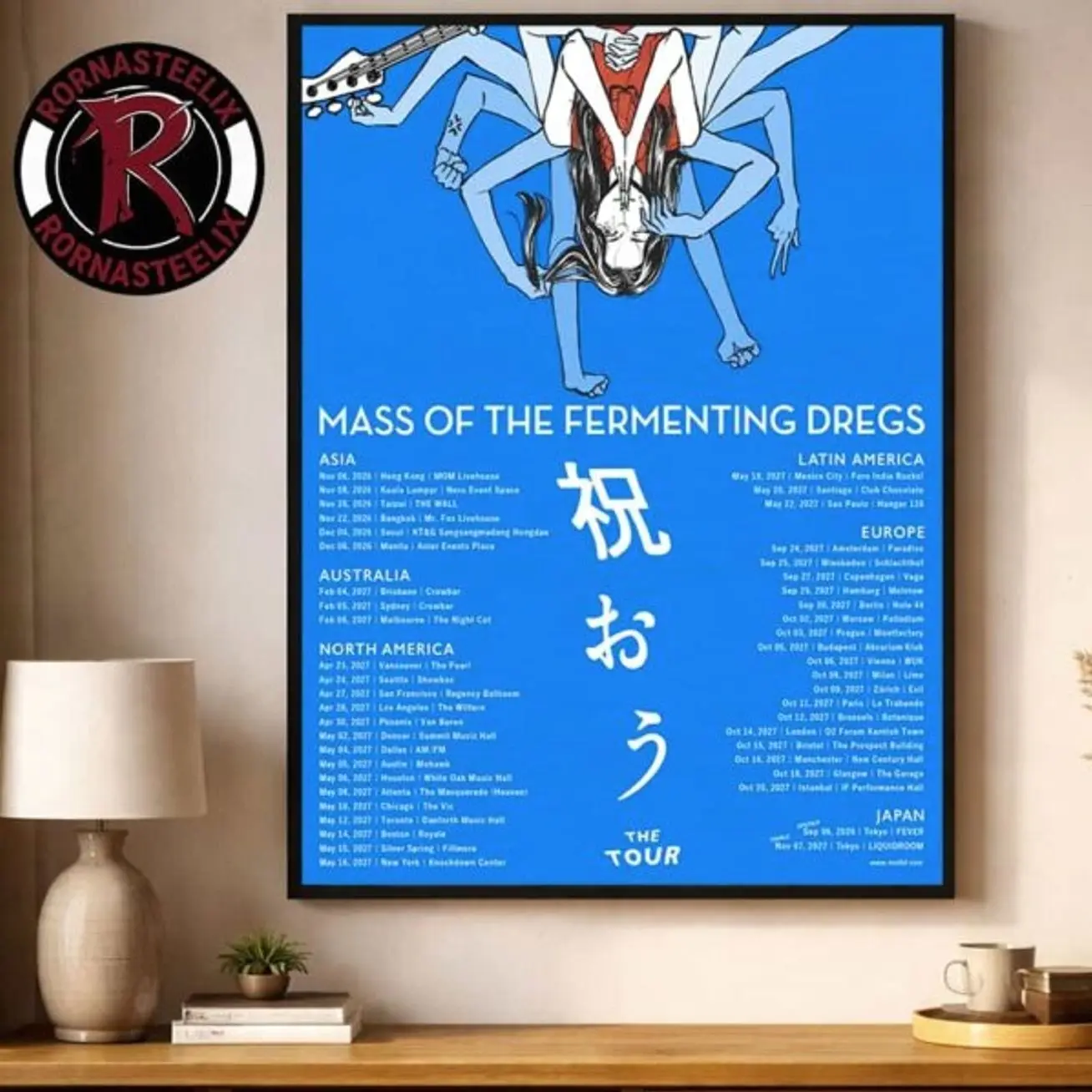 Mass of the Fermenting Dregs The Tour 2026 2027 Schedule Tour Dates Poster Decor Canvas