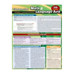 QuickStudy: Common Core Math and Language Arts (5th grade)