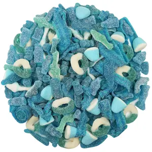 SOUR BLUE MIX GUMMY CANDY 2LB BAG SOUR BLUE MIX GUMMY CANDY 2LB BAG