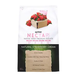 Syntrax Nutrition Nectar Naturals All Natural Whey Protein Isolate, Natural Strawberry Cream, 2 lbs