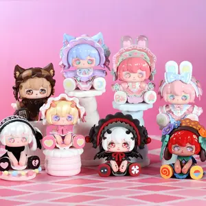 LinLinna Daily Sweet Life Mystery PVC Doll – Cute Kawaii Blind Box Collectible Figure, Hard Vinyl  Toy for Backpack Charm & Desk Display, Sweet Series Keychain