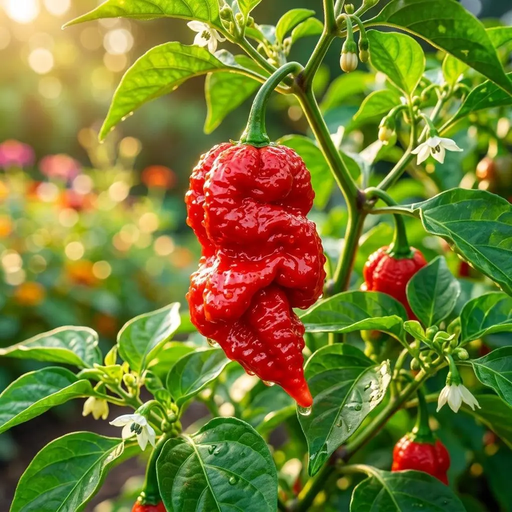 50 Ghost Pepper Seeds - Bhut Jolokia Extremely Hot Chili Seeds - Over 1,000,000 SHU - Grow Your Own Superhot Peppers for Sauces