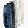 Men’s spring/autumn outdoor quick-dry casual athletic pants, loose straight fit, side stripe design