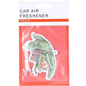 Alligator with Football Air Freshener- Florida Orange