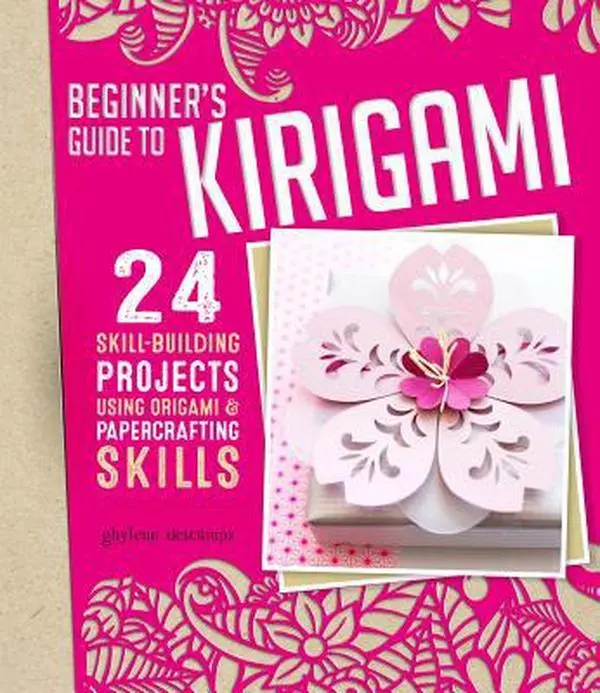 USED Book - Beginner's Guide to Kirigami: 24 Skill-Building Projects Using Origami & Papercrafting Skills by Descamps, Ghylenn (Paperback) - english