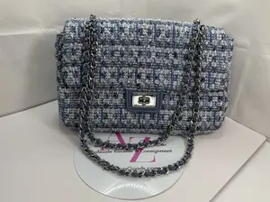 Pre-owned Karl Lagerfeld Tweed Shoulder Bags Shoulder Bag