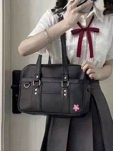 Stylish Embroidered Jk Uniform Backpack, School Backpacks, Student Book Bag, Shoulder & Crossbody Bag, Commuter Laptop Bag, School Supplies