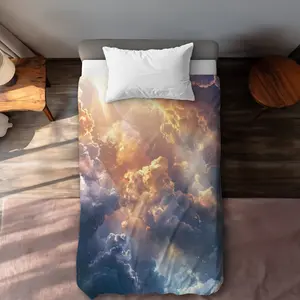 MWW C1DCTXLWAI109B Piercing Light White Twin Size Lengthened Duvet Cover - Comfortable, Elegant Home Bedding & Linen Soft Furnishing, Comfortable Duvet Covers, Lengthened Duvet Covers