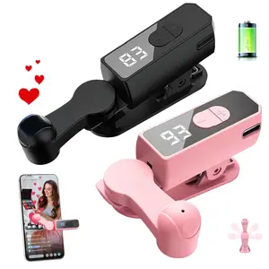 Smart Auto Clicker Button - Rechargeable Wireless Silicone Smartphone/Cellphone Accessory with 107 Adjustable Speed, Instant Auto Touch Tapper for iPhone, iPad, Android, TikTok Live Stream Likes, Social Media Tasks