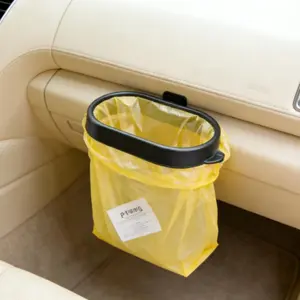 1pc/2pcs Car garbage bag rack retractable car garbage bin garbage bag hanging frame storage bin storage box car garbage frame