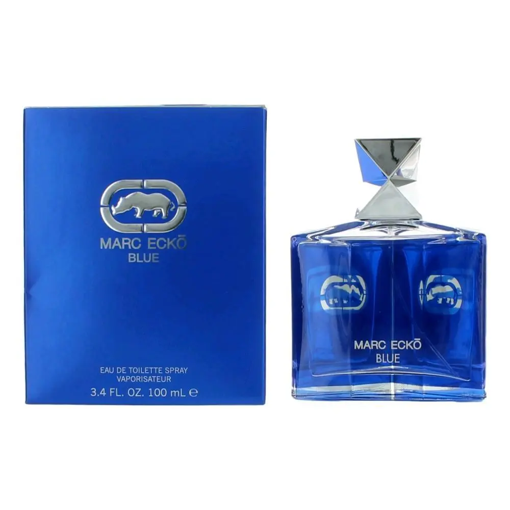 Marc Ecko Ecko Blue Eau de Toilette for Men, Bold Aroma and Distinctive Look, Men's Fragrance Spray, 3.4 oz (100 ml), 100 Ml Perfume